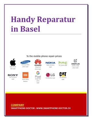 Handy Reparatur in Basel