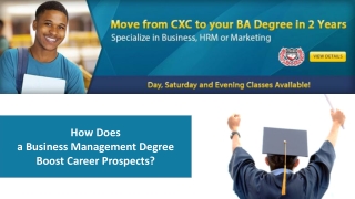 How Does a Business Management Degree Boost Career Prospects?