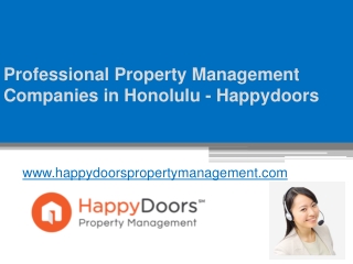 Professional Property Management Companies in Honolulu - Happydoors