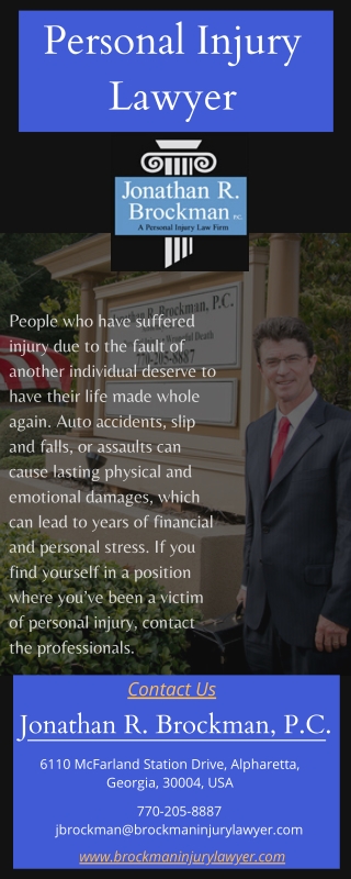 Personal Injury Lawyer in Alpharetta