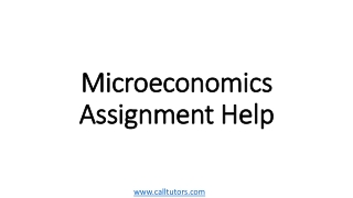 Microeconomics Assignment Help