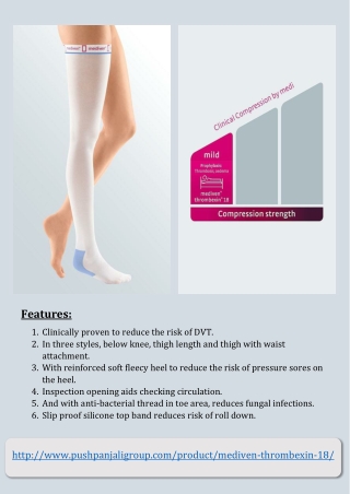 Clinically proven to reduce the risk of DVT | mediven Thrombexin 18 | Pushpanjali medi india pvt ltd