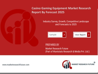 Global Casino Gaming Equipment market