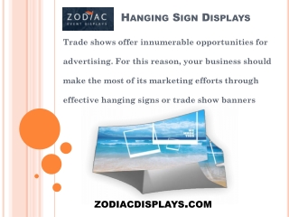 Hanging Sign Displays For Sale | Zodiac Event Displays