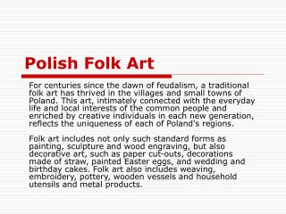 Polish Folk Art