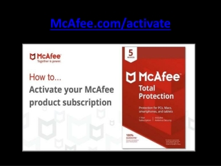 McAfee.com/Activate - Enter Product Key - Activate McAfee Subscription