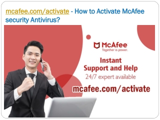 mcafee.com/activate - How to Activate McAfee security Antivirus?