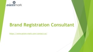 Brand Registration Consultant