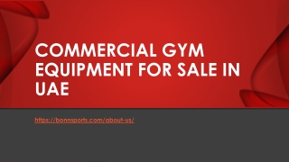 Commercial GYM Equipment for Sale in UAE