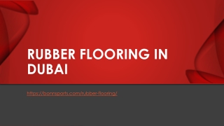 Rubber flooring in Dubai