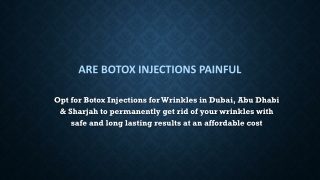 Are Botox Injections Painful?