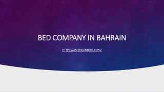 Bed Company in Bahrain