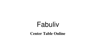 center table online