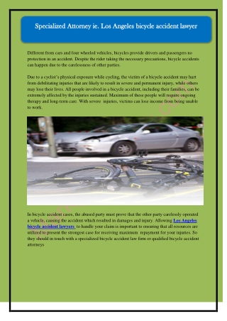 The Best Los Angeles bicycle accident lawyer for instant claims! | Grayson & Grayson