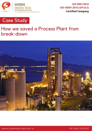 How we saved a Process Plant from break-down