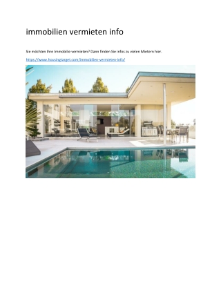 immobilien vermieten info