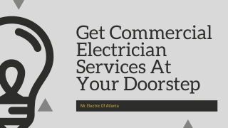 Commercial Electrician in Atlanta