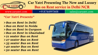 Bus on Rent in Delhi