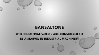 Why Industrial V-Belts Are Considered To Be A Marvel In Industrial Machinery