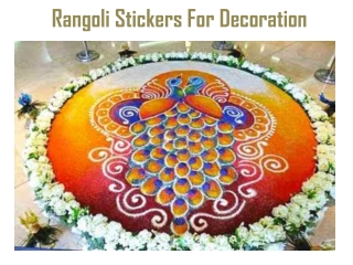 Rangoli Stickers For Decoration Of Home And Office