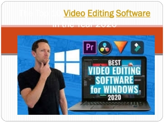 The Top 10 Video Editing Software in the Year 2020