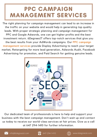 PPC Campaign Management Services