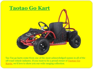 Taotao Go Karts