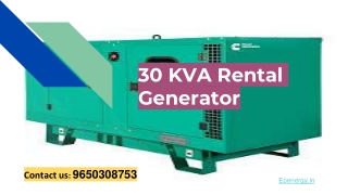 30 kVA Generator Price List