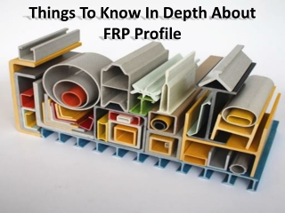 Reasons to use FRP - Overview