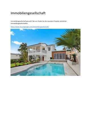 Immobiliengesellschaft