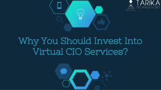 Why You Should Invest Into Virtual CIO Services?