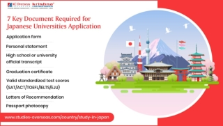 7 Key documents required for Japanese Universities Application