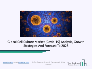 Global Cell Culture Market Size | Share | Trends| Impact Of Covid-19