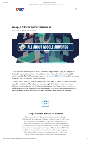 Google Adwords For Business