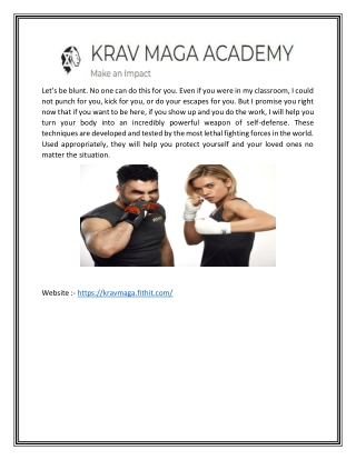 Krav Maga Classes Online | Kravmaga.fithit.com