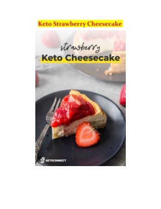 Keto Strawberry Cheesecake