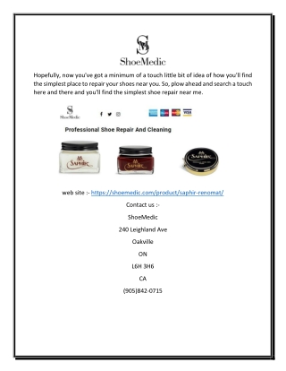 Buy online Saphir Renomat | Shoemedic.com