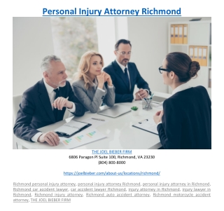 Personal Injury Attorney Richmond