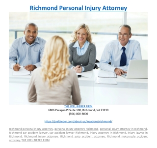 Richmond Personal Injury Attorney