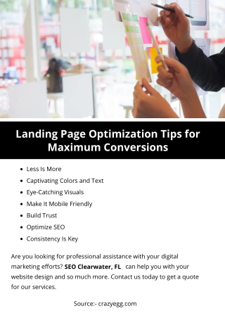 Landing Page Optimization Tips for Maximum Conversions
