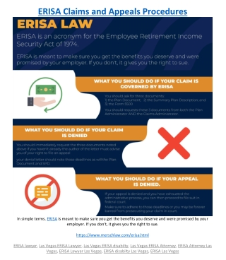 ERISA Claims and Appeals Procedures
