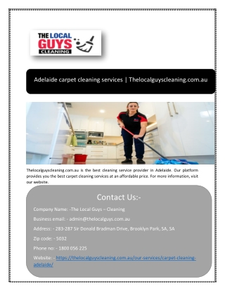 Exit cleaning adelaide | Thelocalguyscleaning.com.au