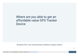 Where are you able to get an affordable value GPS Tracker Device