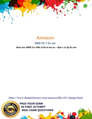 DBS-C01 Exam Questions PDF - Amazon DBS-C01 Top dumps