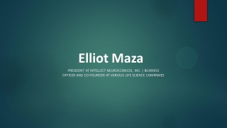 Elliot Maza - Proficient in Implementing Business Plans