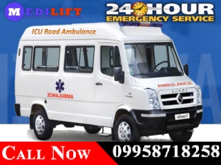 Get Road Ambulance in Ranchi and Varanasi with All ICU Facilities by Medilift