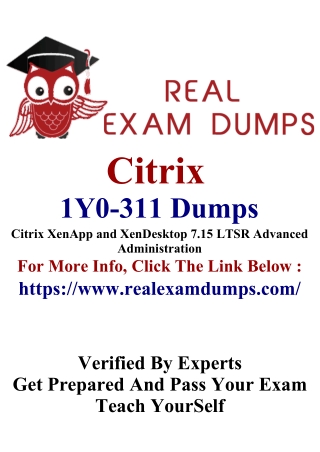 Citrix 1Y0-311 Practice Test - RealExamDumps