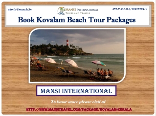 Book Kovalam Beach Tour Packages Online