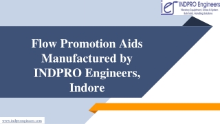 Buy Flow Promotion Aids by INDPRO Engineers, Indore. Order Online Now