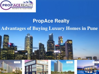 Advantages of Buying Luxury Homes in Pune